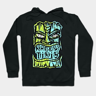 Kreepy Tikis logo Green Aqua Hoodie